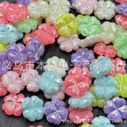Mixed color random ab plating / 16#12mm four-leaf clover is about 1700 pieces/catties