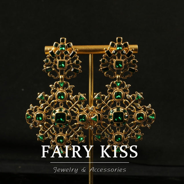 Women's medieval classic bow hollow snowflake inlaid glass inlaid diamond alloy exquisite all-match high-grade brooch