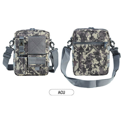 Outdoor military fans camouflage shoulder bag men's fashion messenger bag IPAD bare metal bag men's bag leisure travel tactical bag