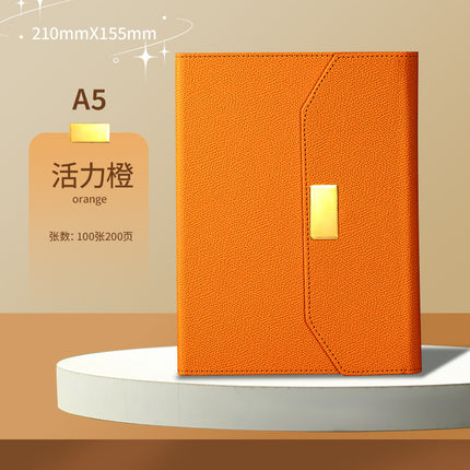 Engravable Triplex Notebook Customized Logo Business Notebook Office Horizontal Line Gift Box suit Notepad