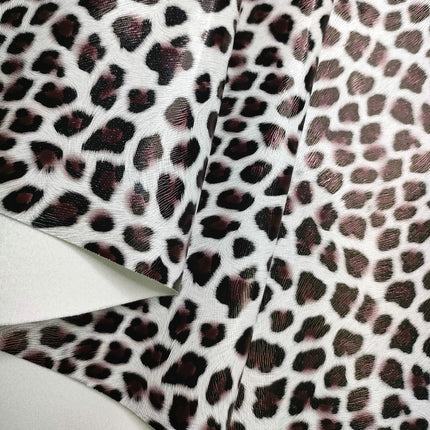 Pu Leopard Print Leather Fabric Anime DIY Imitation Cotton Velvet Base Printed Crafts Home Furniture Artificial Leather Bags