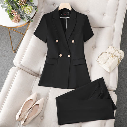 White Suit Set for Women, New Spring and Autumn Style, Cross-Border Elegant Goddess Style, Professional Attire with a High-End Feel, Casual Suit, Formal Wear