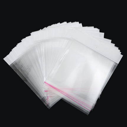 Wholesale Opp Bags Self-Adhesive Bags DIY Handmade Small Jewelry Packaging Bags Transparent Self-Sealing Plastic Bags