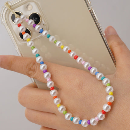 Factory direct supply handmade beaded mobile phone lanyard bluetooth speaker lanyard flashlight fan selfie stick U disk sling