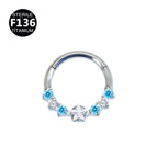 1.2x8mm / Five-pointed star white + sea blue-l