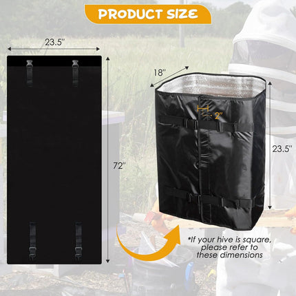Amazon Hot Sale Winter Outdoor Beehive Windproof Protective Cover Adjustable Beehive Windproof Cover Thermostat Cover