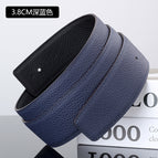 3.8 black/dark blue (double-sided litchi pattern car line) / 105cm