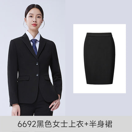 Autumn and Winter New Elastic Suit Suits for Men and Women, Business Formal Wear, Professional Wear, Work Clothes, Work Clothes Wholesale
