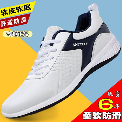 Men's shoes new travel shoes fashion shoes sneaker versatile classic casual shoes leather non-slip wear-resistant waterproof