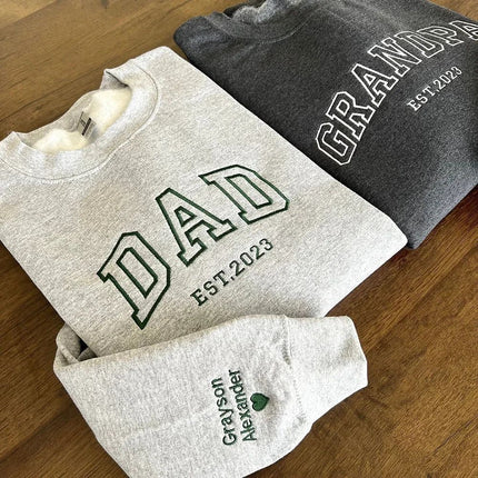 Photo Embroidery Personalized Custom Holiday Gifts Ready-To-Wear Embroidered T-Shirts Sweatshirts Hoodies Embroidery