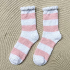 8 # White + light pink wide strips / One Size