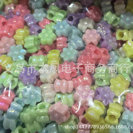 Acrylic light color plated AB colorful diy children beaded material candy AB colorful beads jewelry accessories