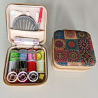 Retro cork sunflower set 11 color threads + 7 accessories
