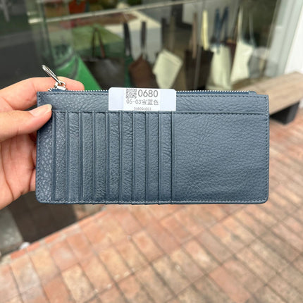 Women's Genuine Leather Fashion Long Zipper Mobile Phone Wallet High-grade Cowhide Men's Large Capacity Card Bag Two-in-One in stock