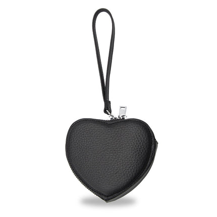 Genuine Leather Coin Purse Women's Korean Style New Arrival Cute Hand Carrying Love Bag Coin Lipstick Earphone Storage Small Wallet