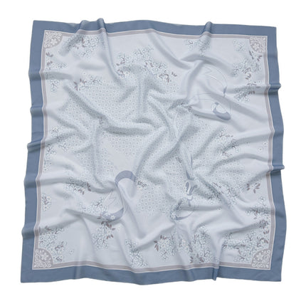 Cross-Border New Product Voile Print 110 Square Scarf Classic Lace Scarf Turban Malaysian Shawl