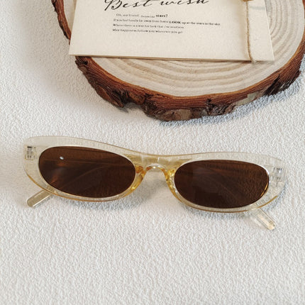 Champagne Color Sunglasses UV-resistant Sunglasses 2025 New Cross-border Trendy Men's and Women's Sunglasses