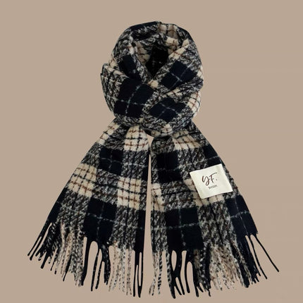 Factory Mixed Batch New Plaid Scarf Women's Winter Ins All-match Student Scarf Warm Cashmere Korean Style Scarf