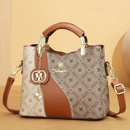 Large-Capacity Tote Bag for Women 2025 New Fashion Versatile High-End Large Bag Work Handbag Printing Cross-Border