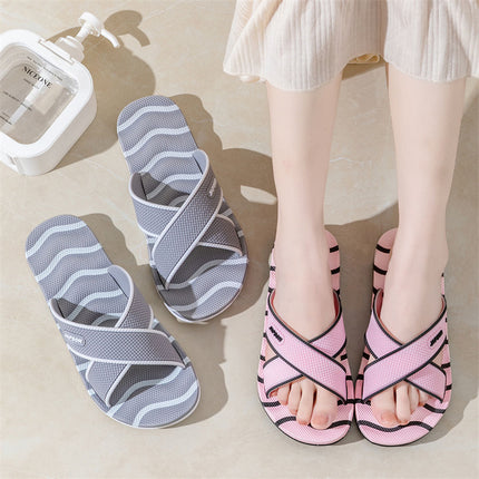 Plus Size Men's Home Slippers, Non-Slip Bathroom Couple Slippers, Massage Leisure Outdoor Beach Trendy Slippers for Men