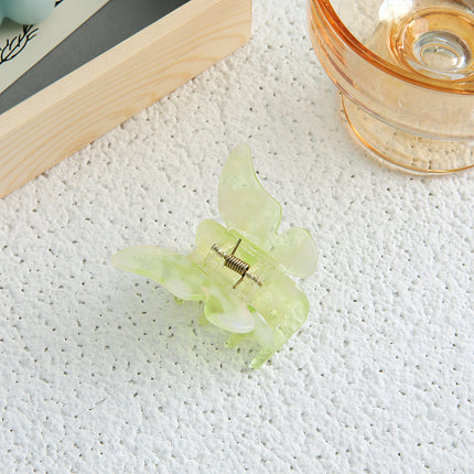 Super Fairy Romantic Butterfly Grab Clip French Temperament Acetic Acid Hair Grab Back of Head Clip Hairpin Hair Accessories Headwear Women's Spring and Summer