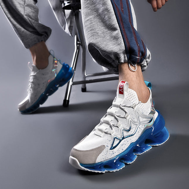 2025 Summer New Men's Sports Shoes, Gold-Trimmed Casual Running Trendy Men's Shoes, Sports Running Shoes, Luminous Shoes