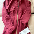Burgundy gold zipper / S