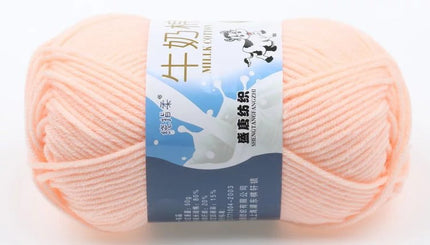 Five-Strand Milk Cotton Wool Ball Wholesale Medium Thick Thread Crochet Doll Shoes Scarf Handmade DIY Knitting Material Package