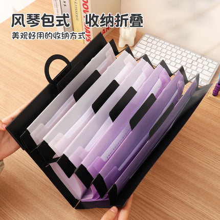 Wall-mounted organ bag special examination paper storage bag for students multi-layer classification examination paper storage book A4 data file bag