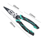 8inch eccentric wire stripping needle nose pliers