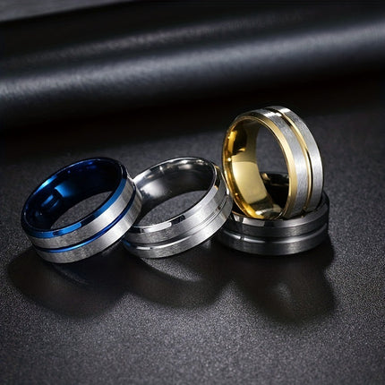 TikTok Explosions Brushed Wide Face Simple Ring Niche Students Trendy Temperament Joker Couple Ring Cross-border Wholesale