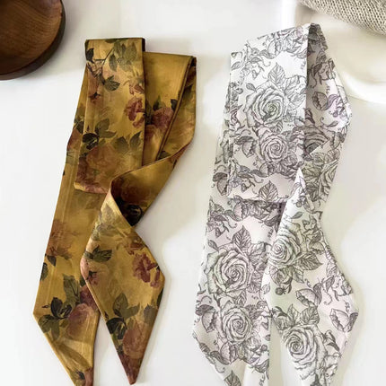 New Chinese Ink Bamboo Scarf Antique Hair Belt Hanfu Accessories Long Hair Accessories Elegant Smart Tied Ponytail Ribbon