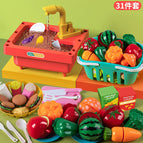 Rose red dishwasher + basket qieqile 31-piece set