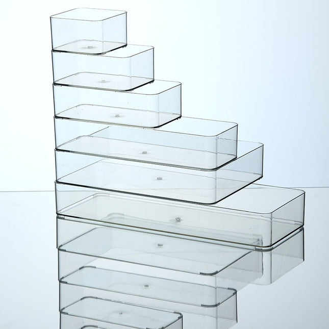 Mirror Cabinet Storage Box Narrow Transparent Household Toilet Washstand Storage Rack for Skin Care Cosmetic Fit Box