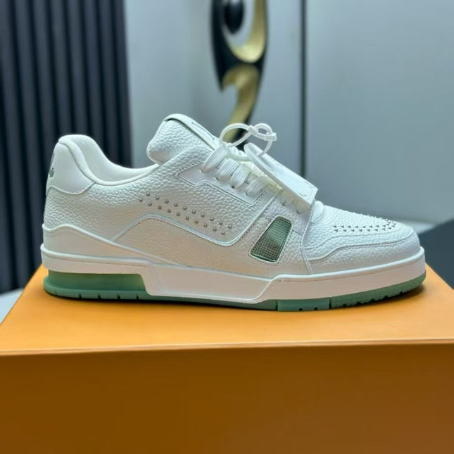 Guangzhou Top-Grade Genuine Leather Air Rubber Chip Lujia Trainer Handbag for Men and Women, Casual Sports Eco-Friendly Rubber Scent