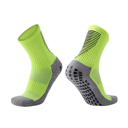 Customized Thickeneded Towel-Soled Anti-Slip Training Socks for Football Socks, Student Competition Wear-Resistant Sweat-Absorbent Mid-Tube Sports Socks