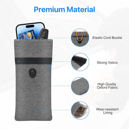 New Amazon cross-border folding car key Faraday bag RFID signal protection cage shielding signal anti-theft