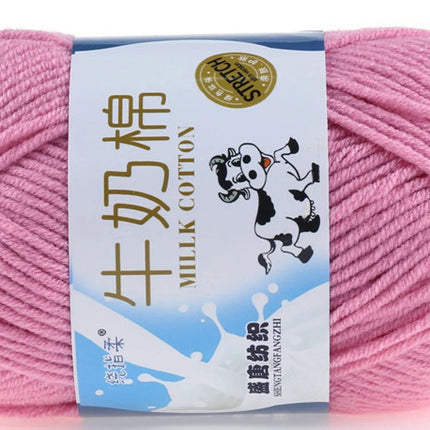 Five-Strand Milk Cotton Wool Ball Wholesale Medium Thick Thread Crochet Doll Shoes Scarf Handmade DIY Knitting Material Package