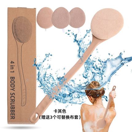 in stock strong decontamination scrubbing artifact soft material bath wipe deep cleaning exfoliating long handle brush
