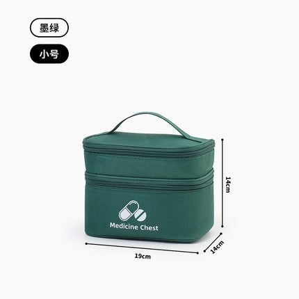 Double-layer Medical Bag Travel Portable First Aid Bag Household Medical Supplies Storage Box Epidemic Prevention Medicine Storage Bag