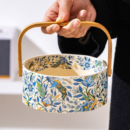 Ceramic Floral Fruit Basket / Corbeille Céramique Florale