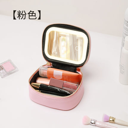Cosmetic Bag with LED Light Portable small size Cosmetic Case Travel Cosmetic Storage Box