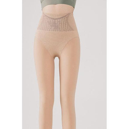 Shuiguang socks light leg artifact female flower fairy high waist hip leggings spring and autumn pantyhose winter fleece-lined black stockings