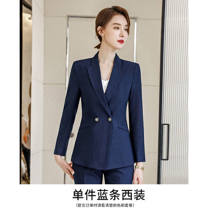Hotel front desk work clothes female autumn jewelry Beauty Salon reception work clothes high-end stewardess uniform professional suit pants