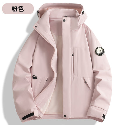 New Hot-Selling Single-Layer Jacket for Men and Women, 2025 New High-Quality Warm Outdoor Waterproof and Windproof Hooded Jacket