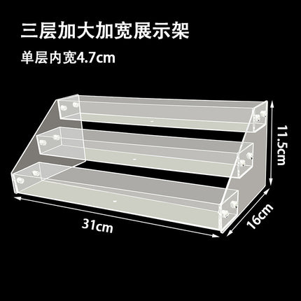 Nail Polish Display Stand Transparent Ladder Rack Nail Art Shop Display Nail Polish Layered Storage Rack Storage Rack Multi-Layer Storage Rack