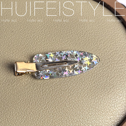 High-Appearance Instagram Style Light Luxury French Style Seamless Hairpin Women's Side-Side Bangs Clip for Preface Cosmetic Clip Small Clip Transparent