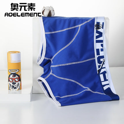 Pure Cotton Underwear Men's Boxer Shorts Summer Thin Comfortable Loose Boxer Shorts Personality Trendy Breathable Shorts