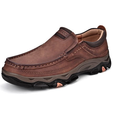 Cross-border foreign trade explosions men's shoes autumn new retro thick-soled tooling shoes dad shoes men's fashion casual leather shoes