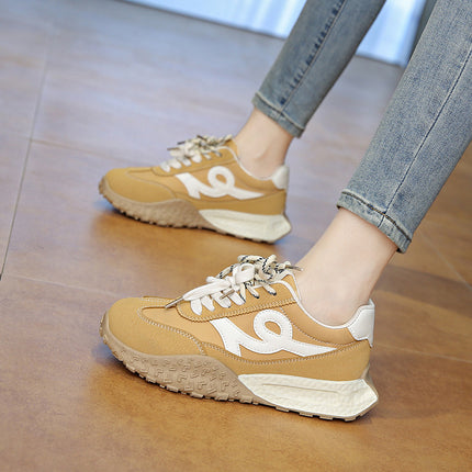 Fashion Casual All-match German Training Shoes Women's 2025 Spring New Thick-soled Sports Lightweight Shock-absorbing Sports Running Shoes Trendy